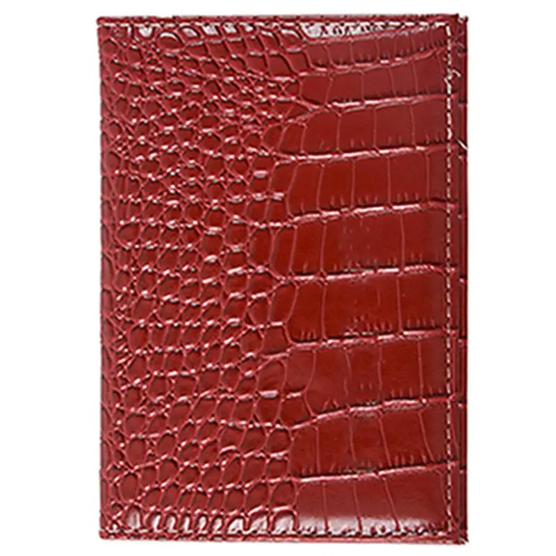 PU Leather Protective Cover Travel Case Protective Case passport holder, Wine red