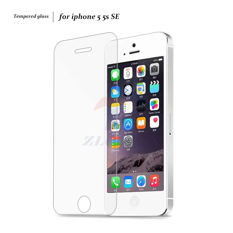 Закаленное стекло 2.5D 9H 0 26 мм Премиум Защитная пленка для экрана iPhone X 8 7 6 6s plus 5s 5 4s