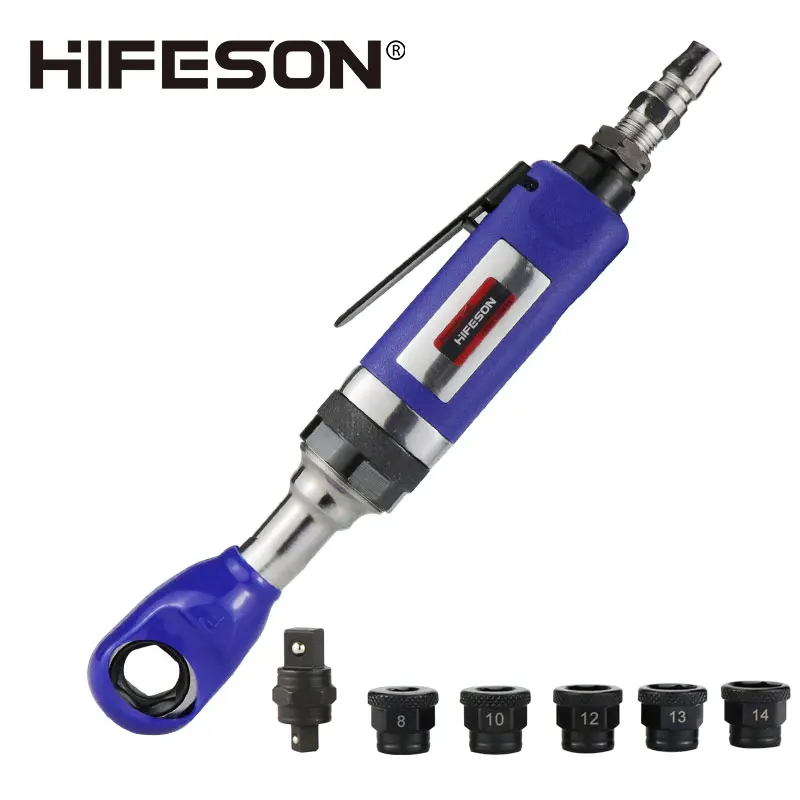 HIFESON 810LB Pneumatic Ratchet Wrench Threading Wrench Elbow Air