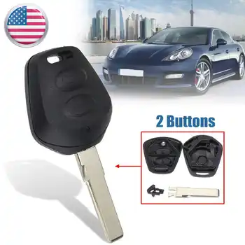 

2 Buttons Car Remote Key Shell Fob Case Replacement Cover For Porsche Boxster S 986 911 996 HU66 Blade Replacement Key Shell