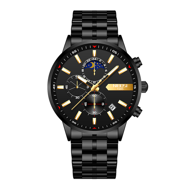 Men Chronograph Quartz Watch Fashion Mens Watches Top Brand Luxury Waterproof Clock Sport Watch  Relogio Masculino 2501