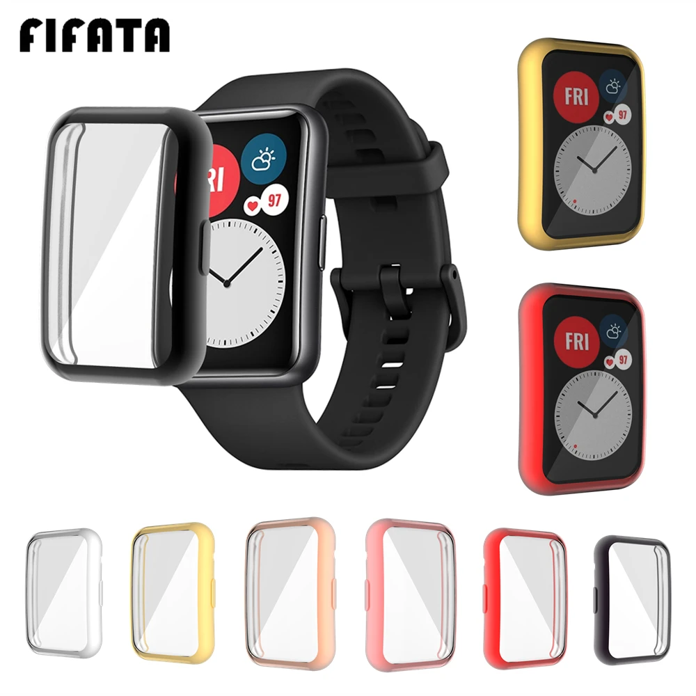 Soft-Protective-Cover Cases Shell Fit-Watch Bumper-Plated Huawei TPU FIFATA 