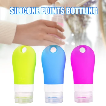 

Whole Silicone Travel Bottles Leak Proof Squeezable Refillable Shampoo Lotion Soap Liquids Containers Travel Accessories M3