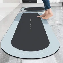 Tapis de bain antidérapant Super absorbant, pour porte d'entrée, de salle de bain, à séchage rapide, moderne, Simple, pour maison 