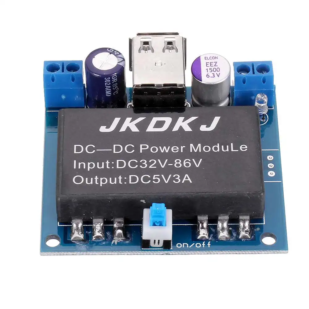 5V 3A USB DC36-86V изоляция батареи электромобиля понижающий анти-помехи Регулируемый Модуль питания
