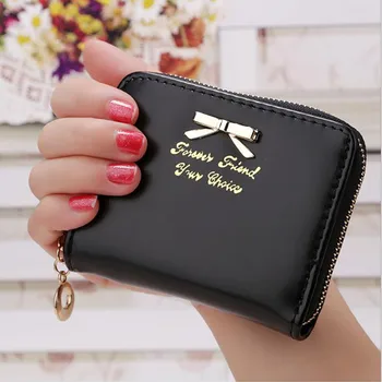 

Cheap Coin Purse Wallet Women Men Change Bag Credit Card ID Women Fashion Cute Purse Clutch Wallet Short Small Bag Card Holder