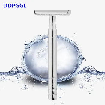 

DDPGGL Safety Razor Men Closed Comb Manual Shaver Razor Wet Shaving Classic Shaver Zinc Alloy Double Edge Womne Body Shaving