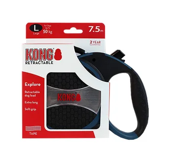 

KONG KONG EXPLORE belt leash for animals roulette 7.5 meters size L blue