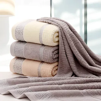 

Cotton Large Thick Solid Color Bath Towel For Adults Soft Super Absorbent Fast Drying Sports Beach Towels For Home Hotel Beauty