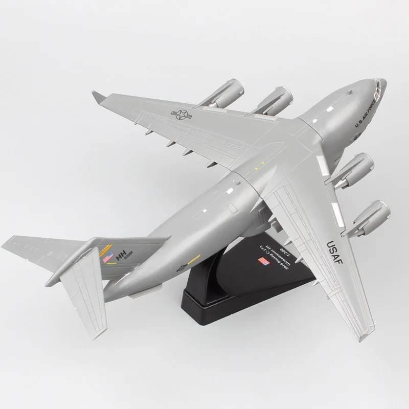 1:200 масштаб Амер USAF 2010 Boeing C-17A Globemaster III большой Военный транспортный самолет литая под давлением модель автомобиля игрушечный истребитель