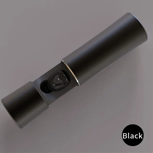 Черный TWS беспроводные наушники Bluetooth 5,0, Спортивная игровая гарнитура с шумоподавлением, мини наушники Blutooth с двойным микрофоном, HD стерео, бас - Цвет: Черный