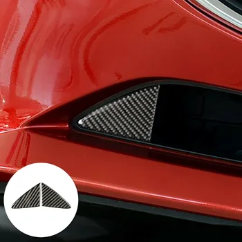 

Carbon Fiber Grill Cover Trim Front For Mazda 3 Axela 2014-2016 Parts Durable