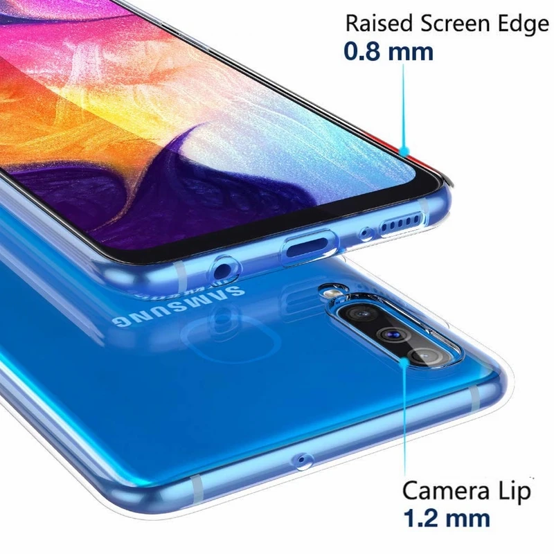 Высококачественный гибкий Мягкий Силиконовый ТПУ чехол для Samsung Galaxy A80 A10 A30 A50 A9 2018