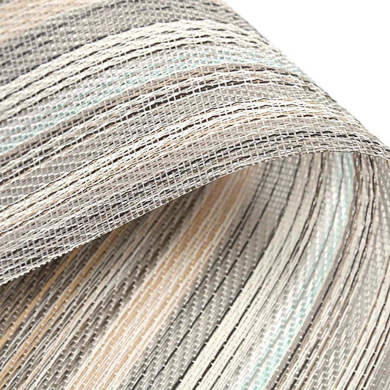 Набор из 8 ПВХ+ полиэфирная пряжа декоративные моющиеся столовые коврики, термостойкие подставки для кружек