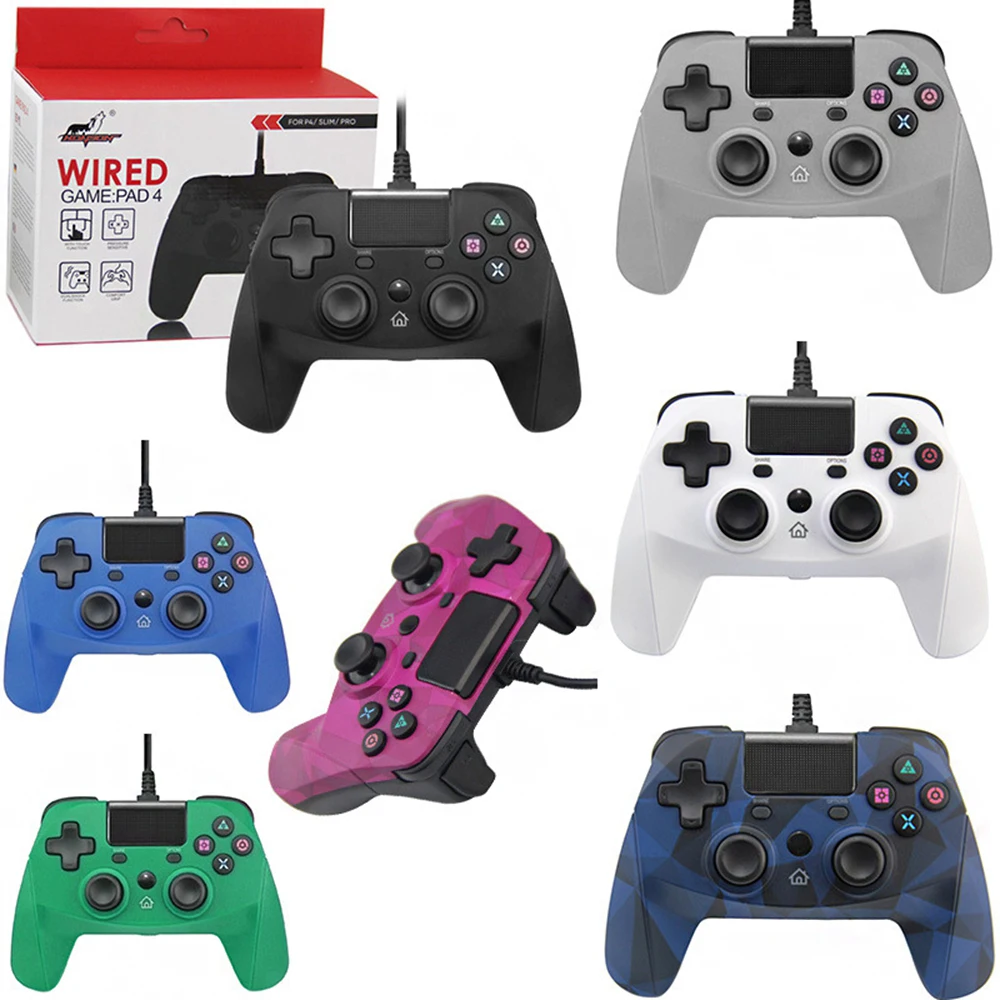 7 цветов Проводной контроллер Джойстик для SONY PS4 Геймпад для playstation 4 консоль для PS3/ПК с сенсорной панелью для Dualshock 4