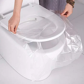 

50pcs Disposable Toilet Seat Cover Portable Safety Waterproof Toilet Seat Pad for Travel Camping Bathroom Accessories