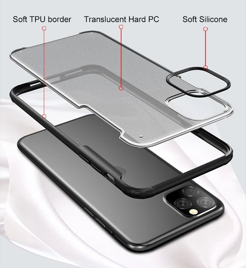 Чехол для iPhone 11 pro Max чехол для Apple iPhone 11 Pro Чехол 5,8 6,1 6,5 дюймов матовый защитный ковер capas
