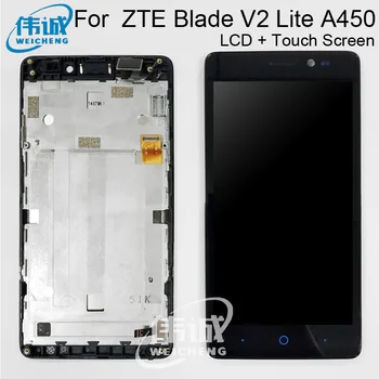 

WEICHENG Top Quality For ZTE Blade V2 Lite A450 LCD Display and Touch Screen Digitizer Assembly with frame +Tools