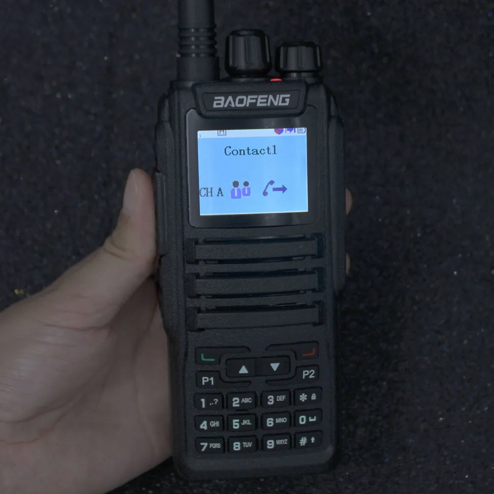 2 шт. Baofeng двойной режим аналоговый и цифровой иди и болтай Walkie Talkie “иди и DM-1701 Dual Time slot двухдиапазонный УКВ и UHF приемно-передающая радиоустановка