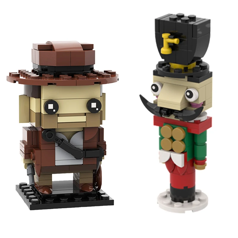 Конструктор MOC Classic Indiana Jones Рождественский гайковёр модель куклы кукла подарок