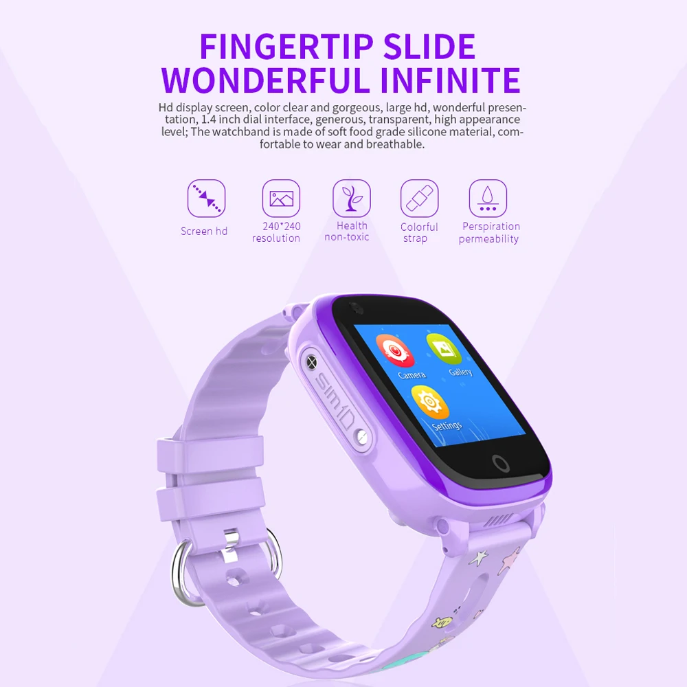 696 DF33Z 4G Smart Kids Watches Waterproof video call One-click SOS for help Camera WIFI GPS location tracking Children's watch