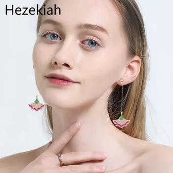 

Hezekiah needle Lady noble Ginkgo leaf Earrings fashion earrings Shiny Earrings Dance party Free shipping