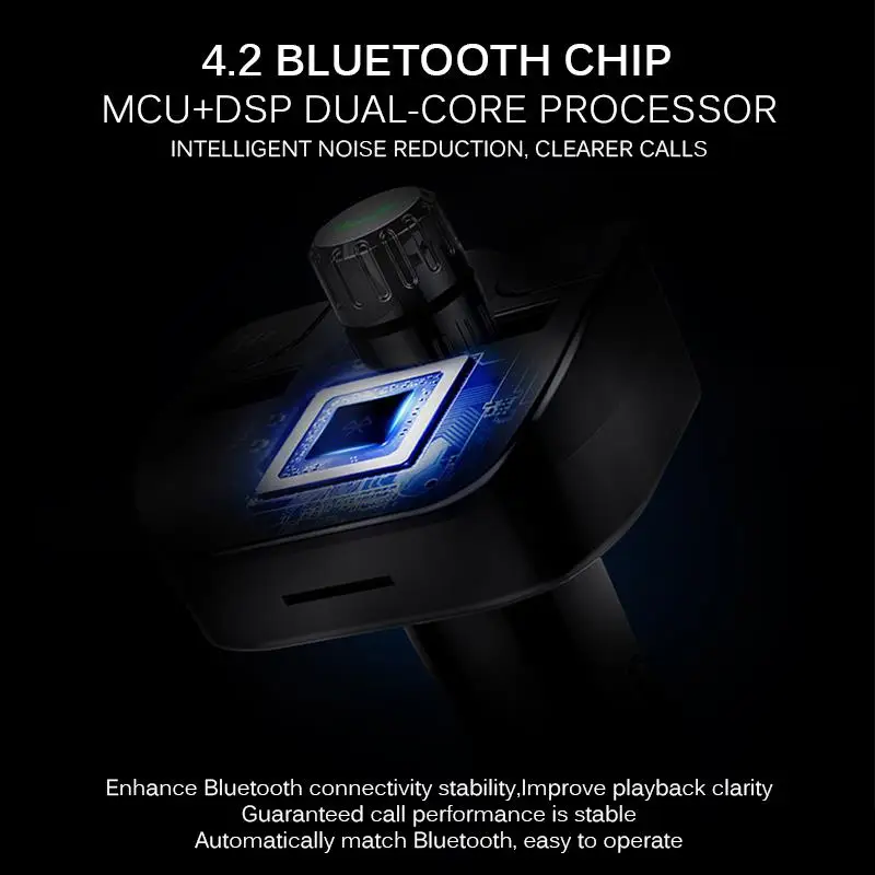 Bluetooth fm-передатчик Автомобильный MP3-плеер двойной USB автомобильный fm-передатчик Bluetooth mp3 HD вызов без потерь звук качественный игрок