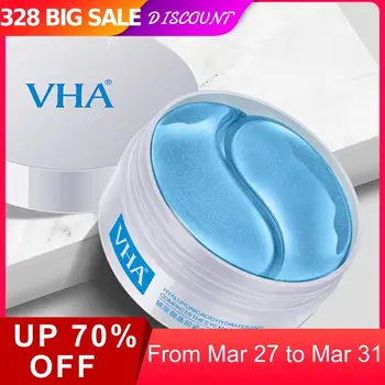 

Hydrogel Patches For Eyes Firming Crystal Hyaluronic Acid Collagen Eye Mask Moisturizing Blue Patch 60PCS Anti Aging Face Care P
