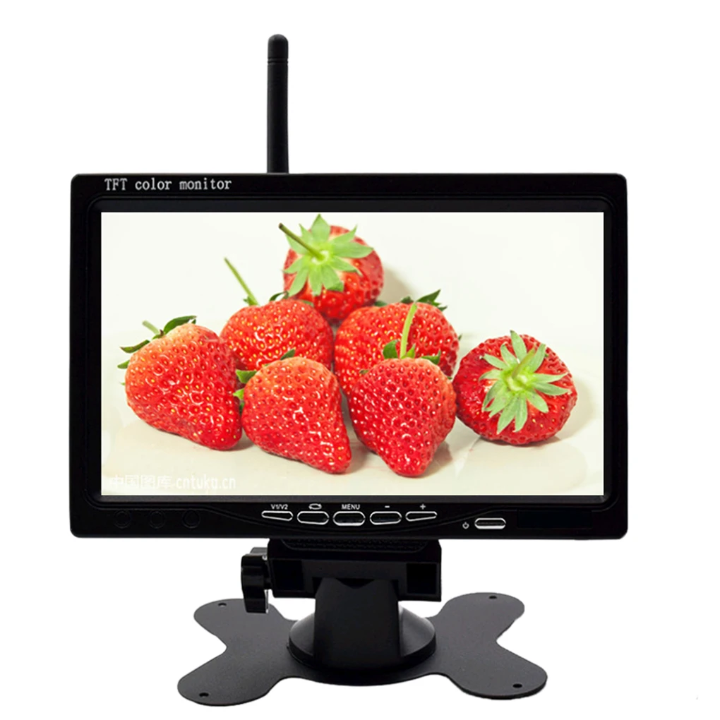 Vehicle Backup Rear View Camera Kit Bus Truck RV Wireless 7 Inch HD LCD Reverse Single Camera