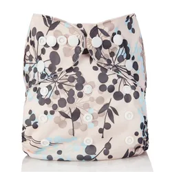 Couches en tissu pour bébé, réglables, imperméables, imprimé, taille unique, pochettes, housse intérieure réutilisable en daim 