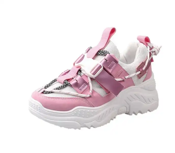 chunky sneakers pink