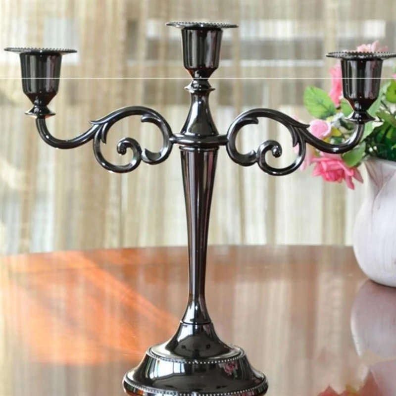 7/5Head Gold-plated Candlestick Vertical Zinc Alloy Pillar Wedding Decoration Home Decoration Candlestick candle holders