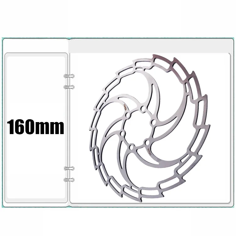 160mm Silver VXM супер-легкий велосипедный гидравлический ротор дискового тормоза MTB дорожный гоночный велосипед тормозной диск ротор 160 мм 180 мм 44 мм 6 велосипедные болты запчасти - Цвет: 160mm Silver