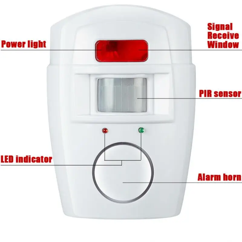 Домашняя безопасность PIR MP оповещение инфракрасный датчик Противоугонный детектор движения сигнализация монитор Беспроводная