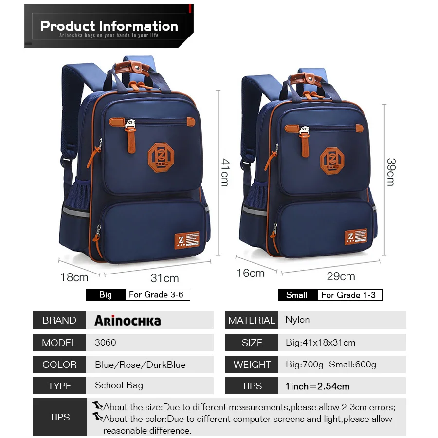 Детские школьные рюкзаки для мальчиков и девочек Водонепроницаемые в английском