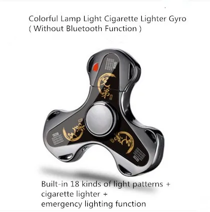 Умные пальцы с использованием освещения Spencer led и EDC код декомпрессии три руки Spencer led загрузка USB игрушки, Spencer - Цвет: black
