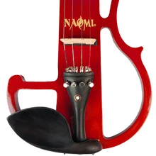 4/4 твердая древесина электрическая/Тихая скрипка с эбеновыми фитингами для начинающих, меломанов