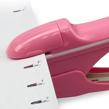 

Simple Hand-held Stapler Mini Safe without Staples Staple Free Stapleless8 Sheets Capacity for Office School Paper Binding Hot
