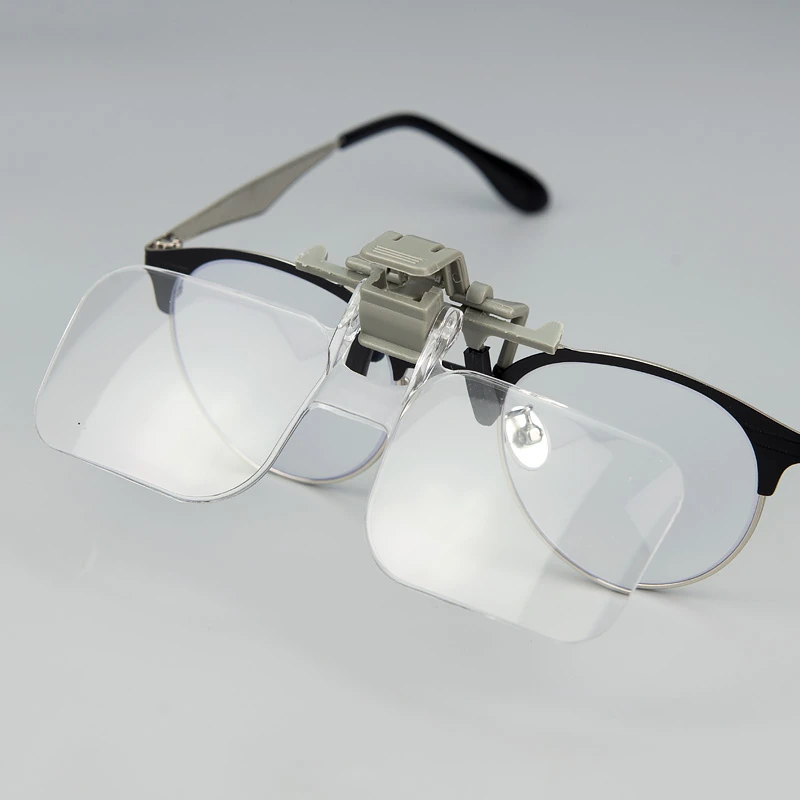 Glasses Lens Magnifier 2x with Clip for Reading