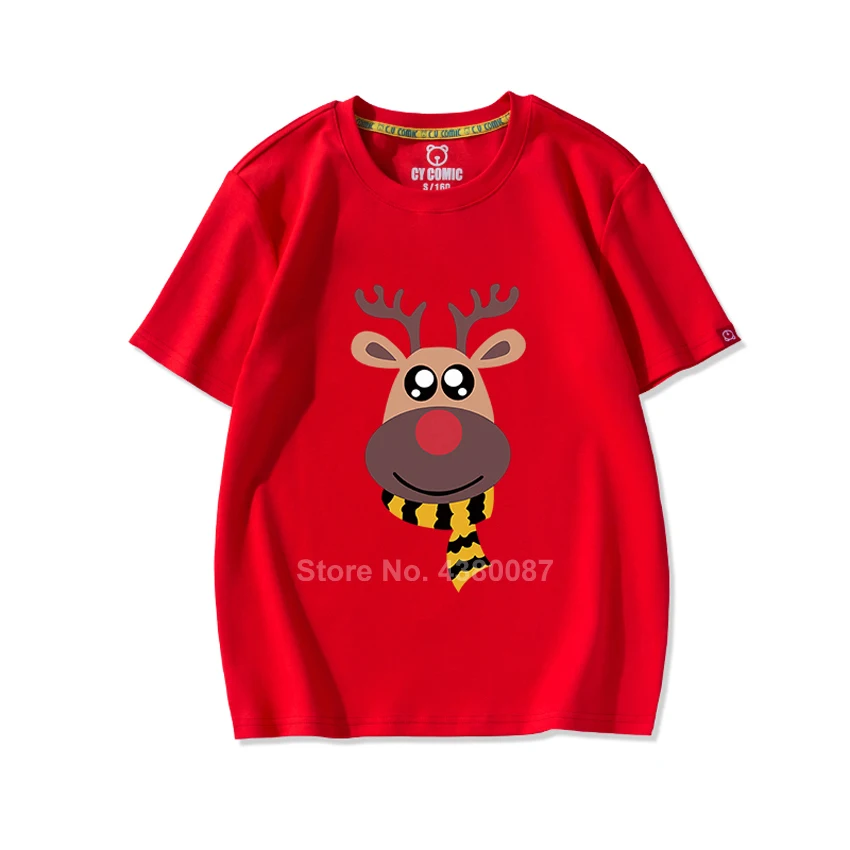 Г.; Рождественская футболка; одинаковые комплекты для семьи; футболки для мамы и дочки с принтом оленя из мультфильма; подарок на год и Рождество - Цвет: Color3 one piece