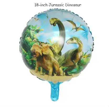 18 inch big dinosaur Воздушный шар с динозавром, 1 шт., 3D фольга, стоящий зеленый динозавр, красный дракон, на день рождения, декоративные вечерние принадлежности для мальчиков, детские игрушки, гелиевые шары - Цвет: 18 inch big dinosaur