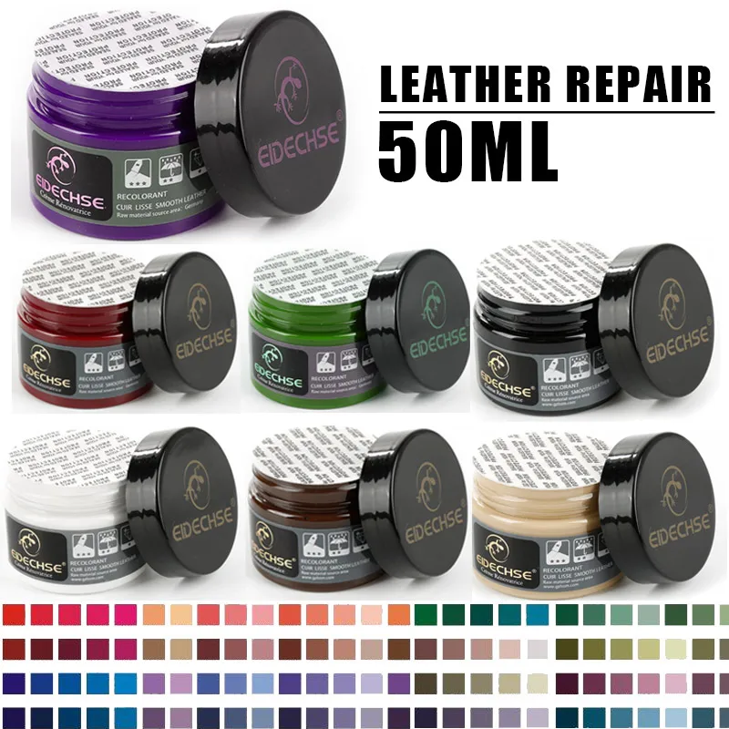 50ml Leather Paint Car Leather Repair Gel Home Car Seat Finish Complementar Refurbishing Paste Repair Paint Care