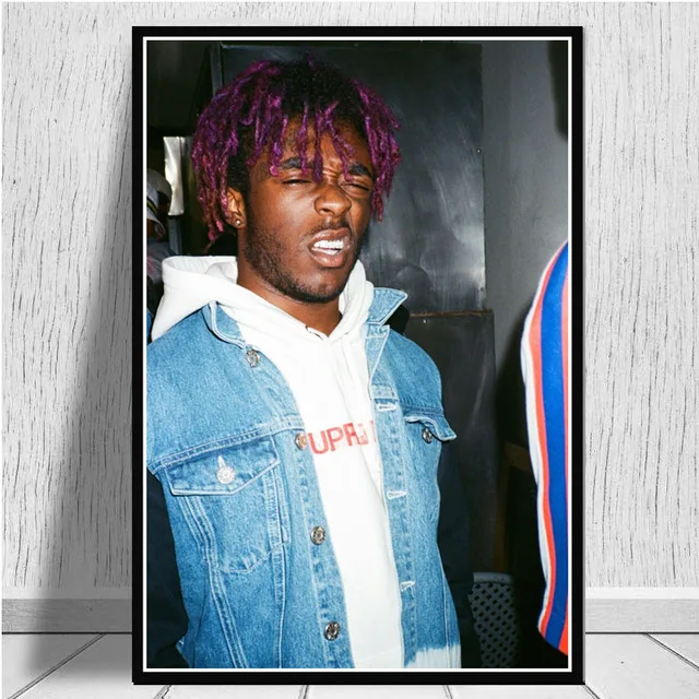 Плакатный принт Художественная Картина на холсте Lil uzi VERT Luv Is Rage Rapper хип-хоп музыкальный альбом звезда настенные картины гостиная домашний декор - Цвет: 3