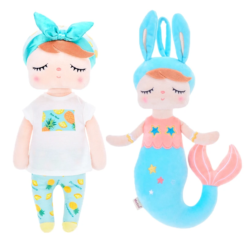 pineapple mer blue Metoo куклы Анжела плюшевые игрушки чучела животные с коробкой фрукты Русалка милый Мечтая девочка подарок для детей Дети Новинка DES - Цвет: pineapple mer blue