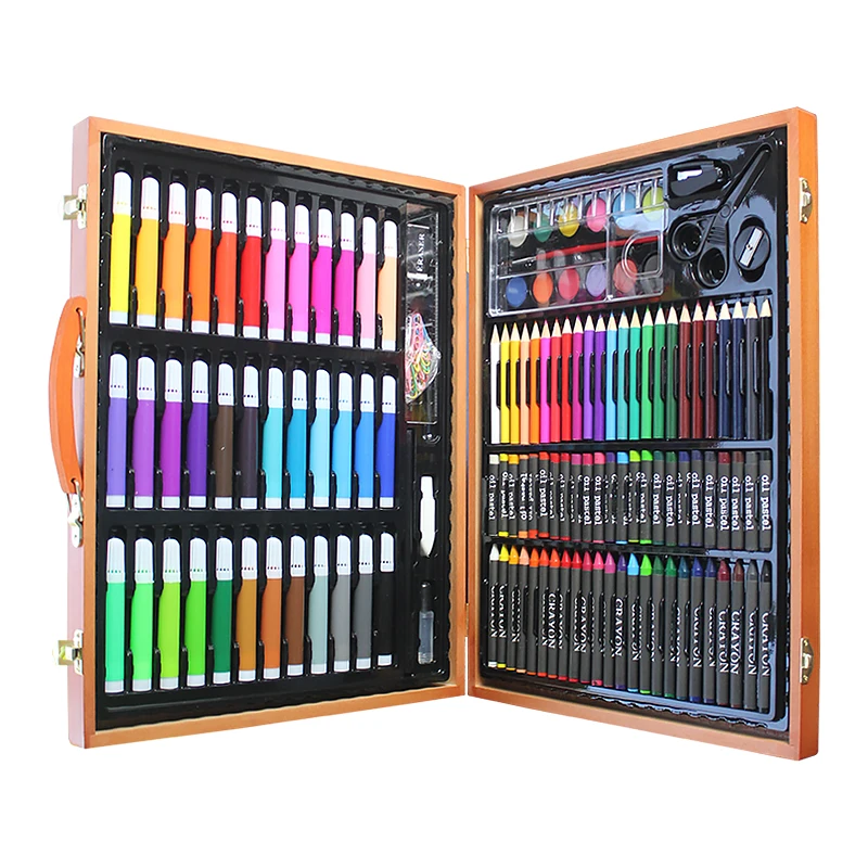 150 Pcsart Pen Set Rich Colors Complete Watercolor Pen Color Pencil Crayon  Painting Pen Set For Students Back To School Gift