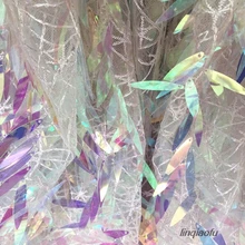 Сетка расшитая блестками ткань платье представление Одежда Ткань свадебное платье модная ткань