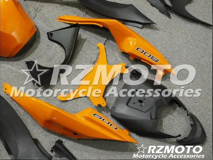 4 подарки ABS литьевая форма мотоцикла полный обтекатель подходит для Kawasaki ZX-6R 09 10 11 12 2009-2012 Кузов Набор оранжевый черный