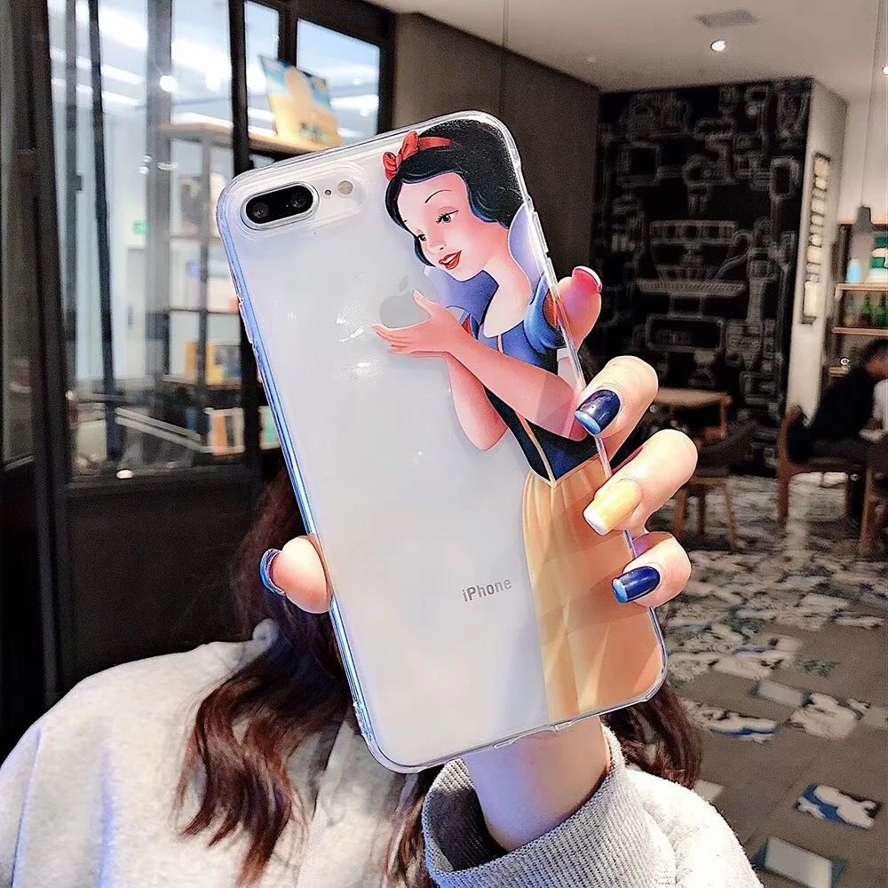 Чехол с милым рисунком Минни Ститч биглс для iPhone 11 Pro Max Xr X Xs 7 8 6 s Plus Дональд Дак Дейзи Принцесса мягкий чехол