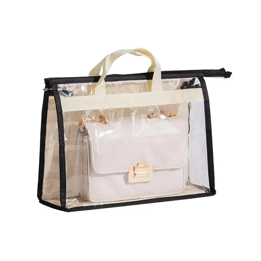 

Dust Bag For Handbag Transparent Handbag Finishing Storage Hanging Toiletry Storage Pouch Wardrobe Closet Dust Protector Cover