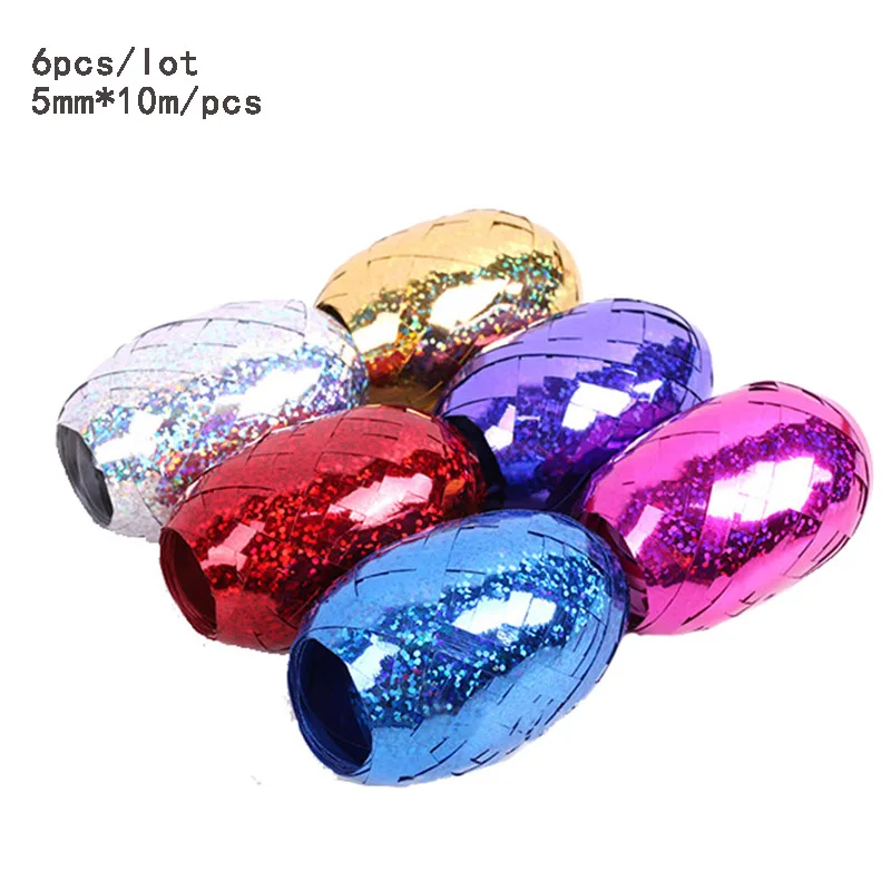 6pcs ramdom ribbon 14 шт. воздушный шар в комплекте конфетти звезда сердце воздушный шар букет с днем рождения баллоны с гелием вечеринка Свадьба детский душ поставка - Цвет: 6pcs ramdom ribbon